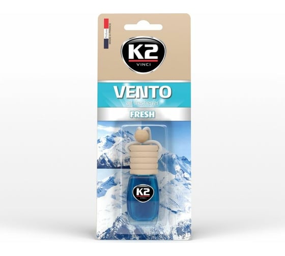 Ароматизатор K2 VENTO свежесть, флакон с деревянной крышкой V453