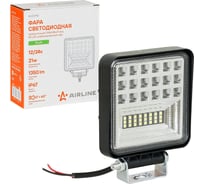 Фара светодиодная Airline квадратная, 42LED, комбинированный свет, 21Вт, 108x108x37мм, 12/24, PLUS ALED140