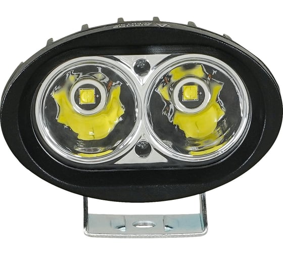 Фара светодиодная овальная Airline 2LED, направленный свет, 20Вт, 97x62x70мм, 12/24В, PLUS ALED135