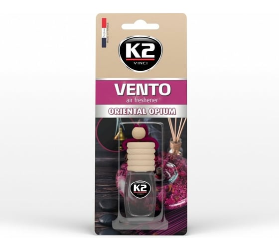 Ароматизатор K2 VENTO восточный опиум, флакон с деревянной крышкой V464