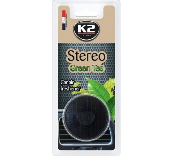 Ароматизатор на дефлектор K2 STEREO динамик, зеленый чай V153 1