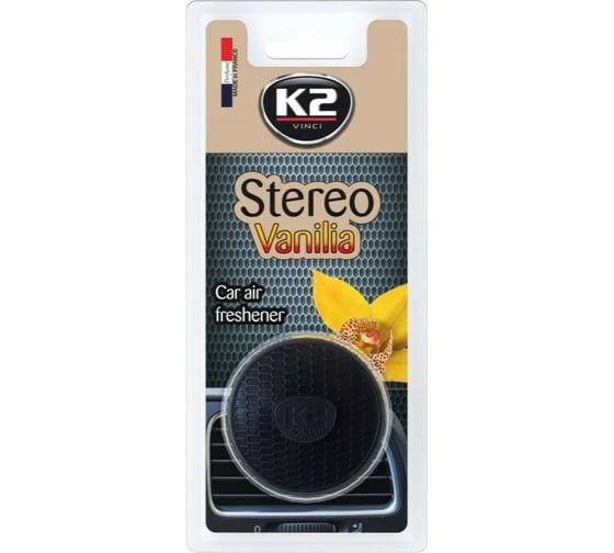 Ароматизатор на дефлектор K2 STEREO динамик, ваниль V151 1
