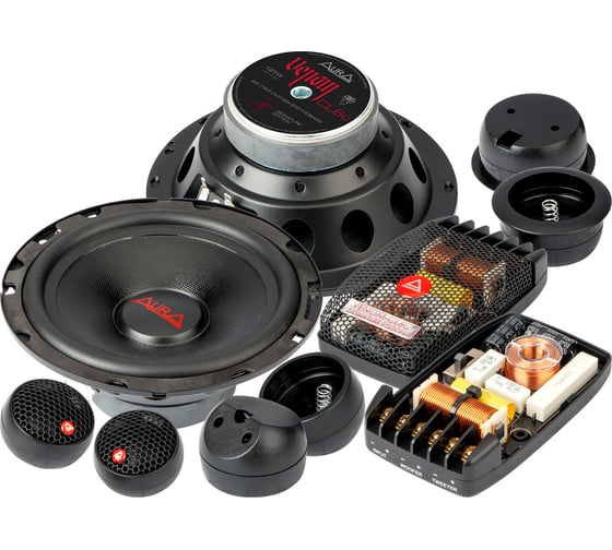 2-полосная компонентная акустика AurA 6,5 (16,5 см) 71/121w, 40Hz - 20kHz, 88db VENOM-CL6C