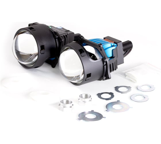 Модули линзованные MTF Light Bi-LED серия CYBER LIGHT 2.0, 12В, 54/67Вт, 5500К, 3 дюйма, 2шт. CL67K5