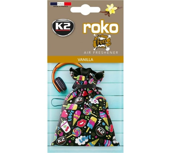 Ароматизатор K2 ROKO FUN мешочек, 25 г, ваниль V827F 1