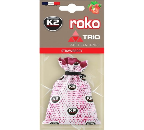 Ароматизатор K2 ROKO TRIO мешочек, 25 г, клубника V820T