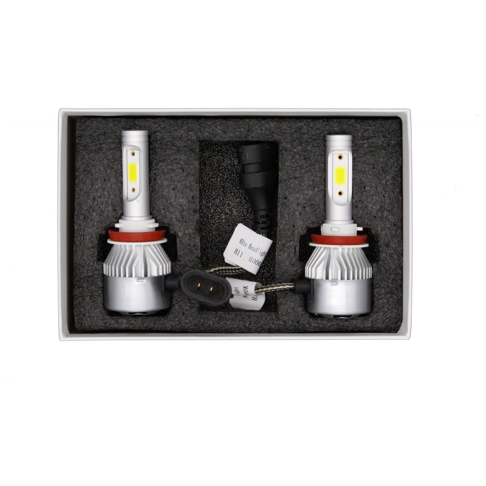 Светодиодные автолампы MYX Light C9 H11, 12 В, 25 Вт, COB, 6000 K, 2 шт ...