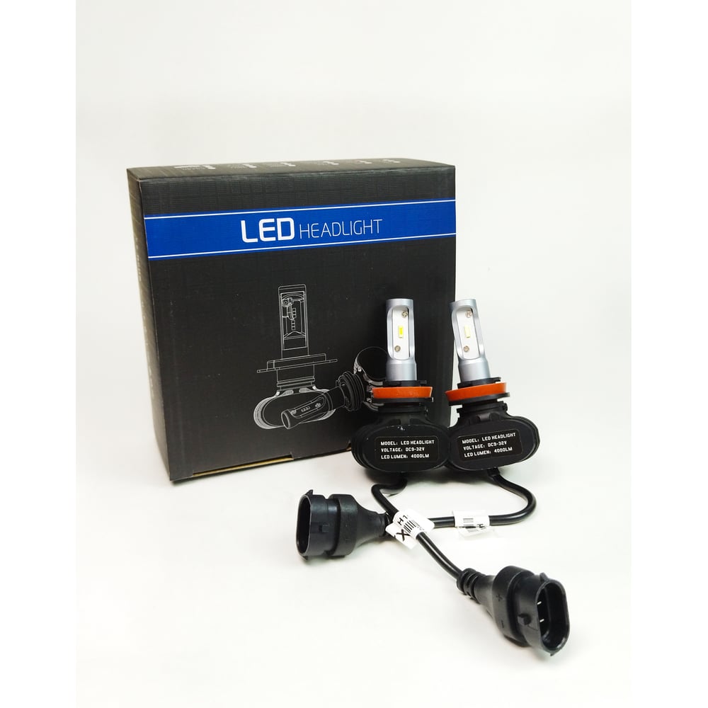 Светодиодные автолампы MYX Light S1 H11, 12 В, 18 Вт, CSP 1616, 6000 K ...