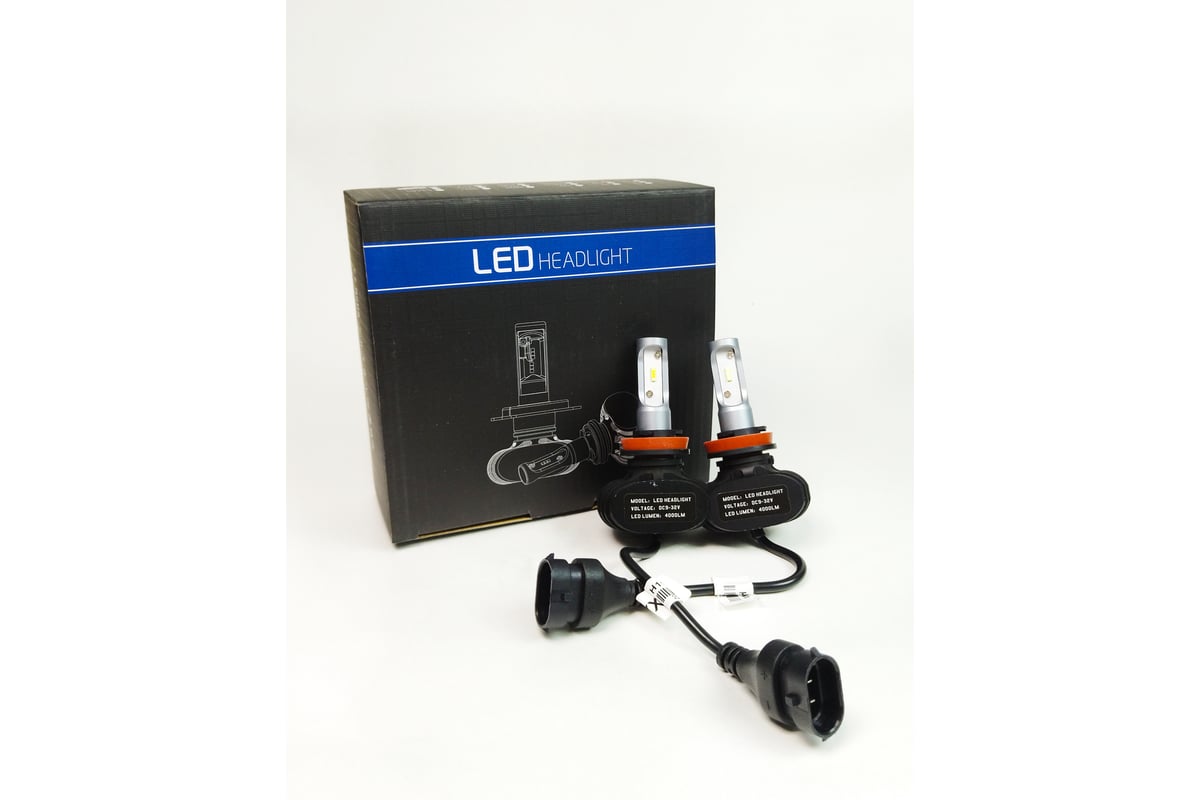 Светодиодные автолампы MYX Light S1 H11, 12 В, 18 Вт, CSP 1616, 6000 K ...