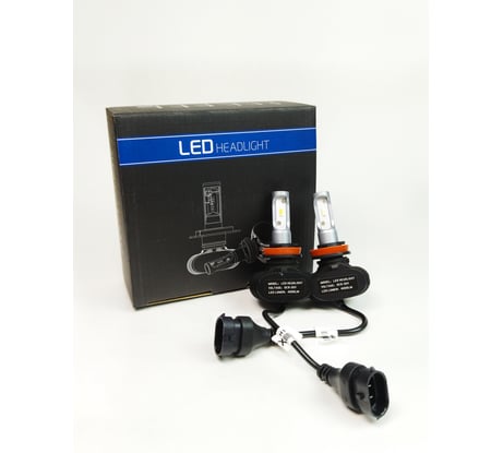 Светодиодные автолампы MYX Light S1 H11, 12 В, 18 Вт, CSP 1616, 6000 K, 2 шт. 010211