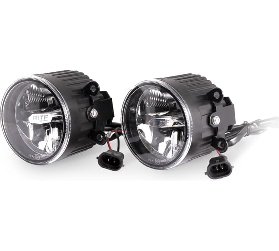 Фары светодиодные MTF Light CRYSTALED в ПТФ унив. кронштейн, 12-24В, 28Вт, 5500К, 2000лм, ECE, 2шт. FL28W