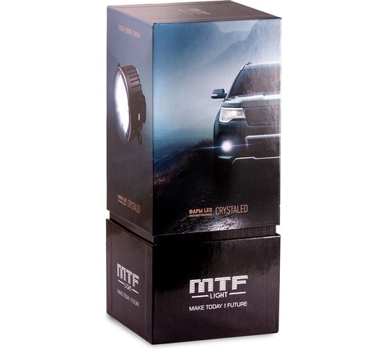 Фары светодиодные MTF Light CRYSTALED в ПТФ унив. кронштейн, 12-24В, 28Вт, 5500К, 2000лм, ECE, 2шт. FL28W