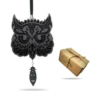 Ароматизатор AROMA BAR Сова в черном цвете + масло Малибу, 10 мл 26owlblack