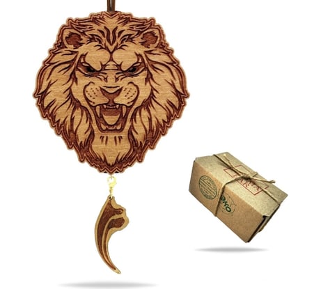 Ароматизатор AROMA BAR Лев рычит в коричневом цвете, Paco Rabanne Invictus, 10 мл 43NemLeobrown