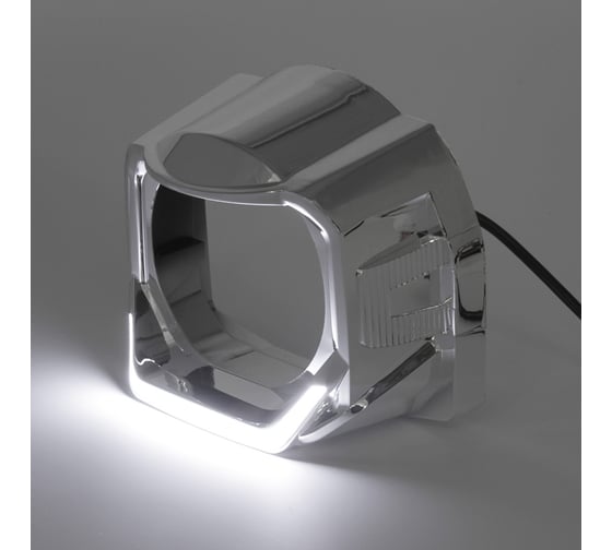 Маски MTF Light G-STYLE для Bi-LED линз с подсветкой белой 3, хром, 2 шт MK5WC 1