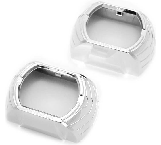 Маски MTF Light №01S для Bi-LED линз 3 под прямоугольные линзы, хром, 2 шт MK01SC 1
