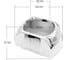 Маски MTF Light №01S для Bi-LED линз 3 под прямоугольные линзы, хром, 2 шт MK01SC 2