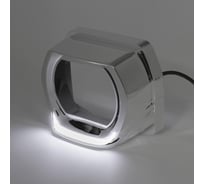 Маски MTF Light G-STYLE для Bi-LED линз с подсветкой белой/желтой 3 скос, хром. 2 шт MK7DC
