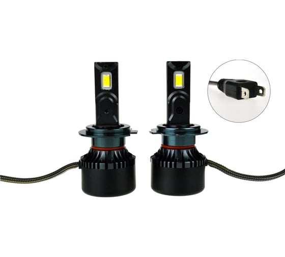Трёхцветная лампа головного света JR Autogift F6-H7-3color 2шт. 3LH0032