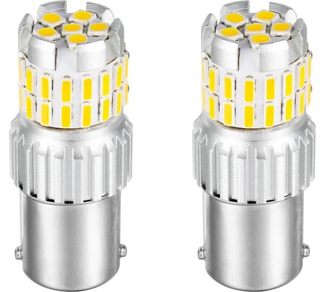 Светодиодная автолампа JR Autogift P21/5W, 1157-30+6SMD, 12 В, 2 шт. 3LS0042