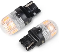 Светодиод KRAFT T20 WY21W (W3x16d) 10-30v (amber) Pro (2 шт. Европодвес) KT 700268