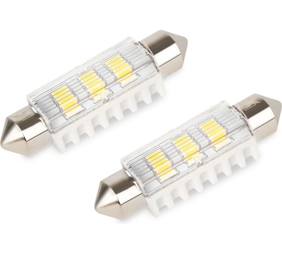 Светодиод KRAFT C5W (SV8.5) 10x41 9-18v white (2 шт. Блистер) KT 700248
