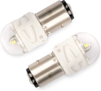 Светодиод KRAFT P21/5W (BAY15d) 9-18v white (2 шт. Блистер) KT 700259