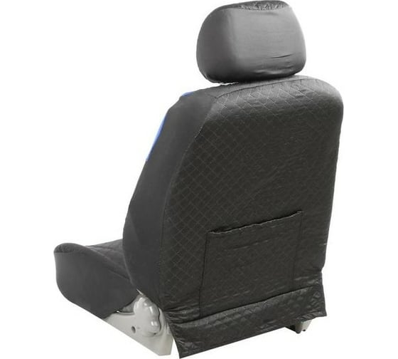 Универсальные авточехлы TORSO Premium, 9 предметов, чёрно-синий AV-27 2998004
