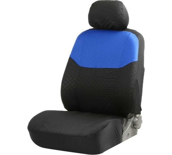 Универсальные авточехлы TORSO Premium, 9 предметов, чёрно-синий AV-27 2998004