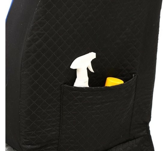Универсальные авточехлы TORSO Premium, 9 предметов, чёрно-синий AV-27 2998004