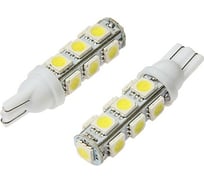 Светодиодная автолампа TORSO T10 W5W, габарит, 12 В, 13 SMD-5050, 2 шт., свет белый 2612656