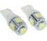Светодиодная автолампа TORSO T10 W5W, габарит, 12 В, 5 SMD-5050, 2 шт., свет белый 1059206 4