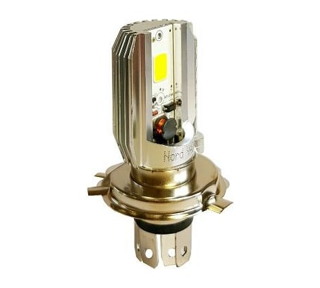 Светодиодная мотоциклетная лампа Nord-Yada 10-36V Н4 2*7.5W COB блистер 908463