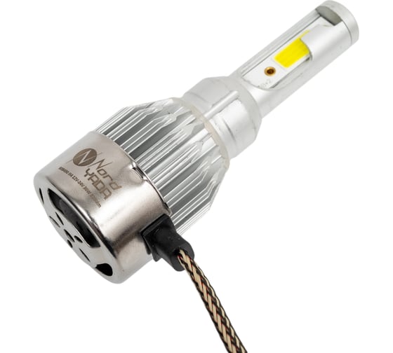 Светодиодная лампа головного света Nord-Yada H4 12-24V 30W 6200K 3200lm, 2 шт. 908490