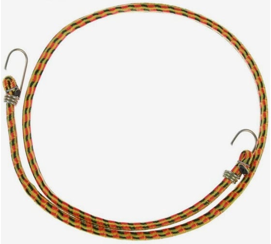 Резинка крепления TORSO 120 см, d 10 мм, металлические крючки, микс 4452581