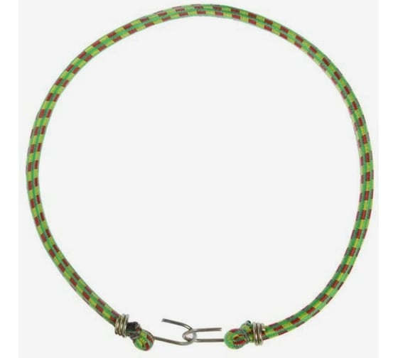 Резинка крепления TORSO 80 см, d 10 мм, металлические крючки, микс 4452580