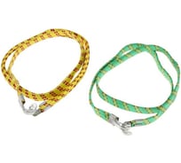 Резинка крепления TORSO 1.75x100 см, металлические крючки, микс, набор 2 шт. 3913973