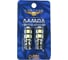 Светодиодная автолампа TORSO T10 W5W, габарит, 12 В, 9 SMD-5050, черный, 2 шт., свет белый 2612687 2