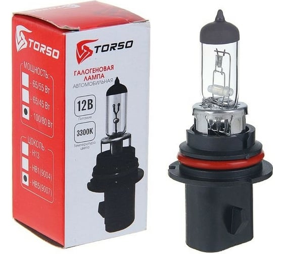 Галогенная лампа TORSO HB5, 3300 K, 12 В, 100/80 Вт 1066735