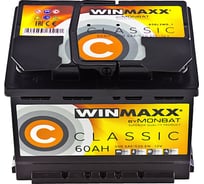Автомобильная аккумуляторная батарея MONBAT wINMAXX Classic 60 Ач 520 А прямая MW6052L21