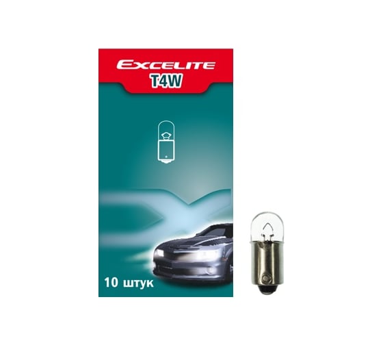 Лампа накаливания Excelite T4W ST 12V 4W BA9s упаковка 10 шт 52300 1