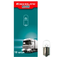 Лампа накаливания Excelite R10W ST 24V 10W BA15s упаковка 10 шт 54600