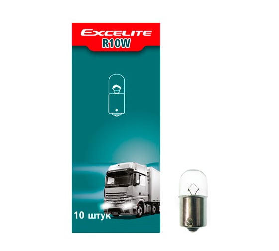 Лампа накаливания Excelite R10W ST 24V 10W BA15s упаковка 10 шт 54600 1