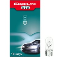 Лампа накаливания Excelite W5W ST 12V 5W W2,1x9,5d упаковка 10 шт 52900