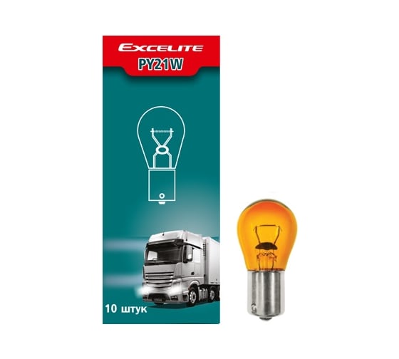 Лампа накаливания Excelite PY21W ST 24V 21W BAU15s упаковка 10 шт 56200CA 1