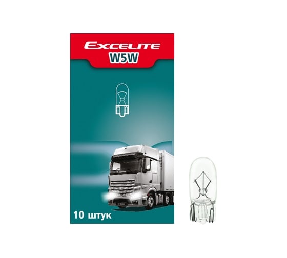 Лампа накаливания Excelite W5W ST 24V 5W W2,1x9,5d упаковка 10 шт 53300 1