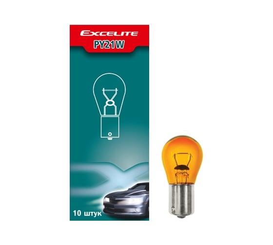 Лампа накаливания Excelite PY21W ST 12V 21W BAU15s упаковка 10 шт 55800CA 1
