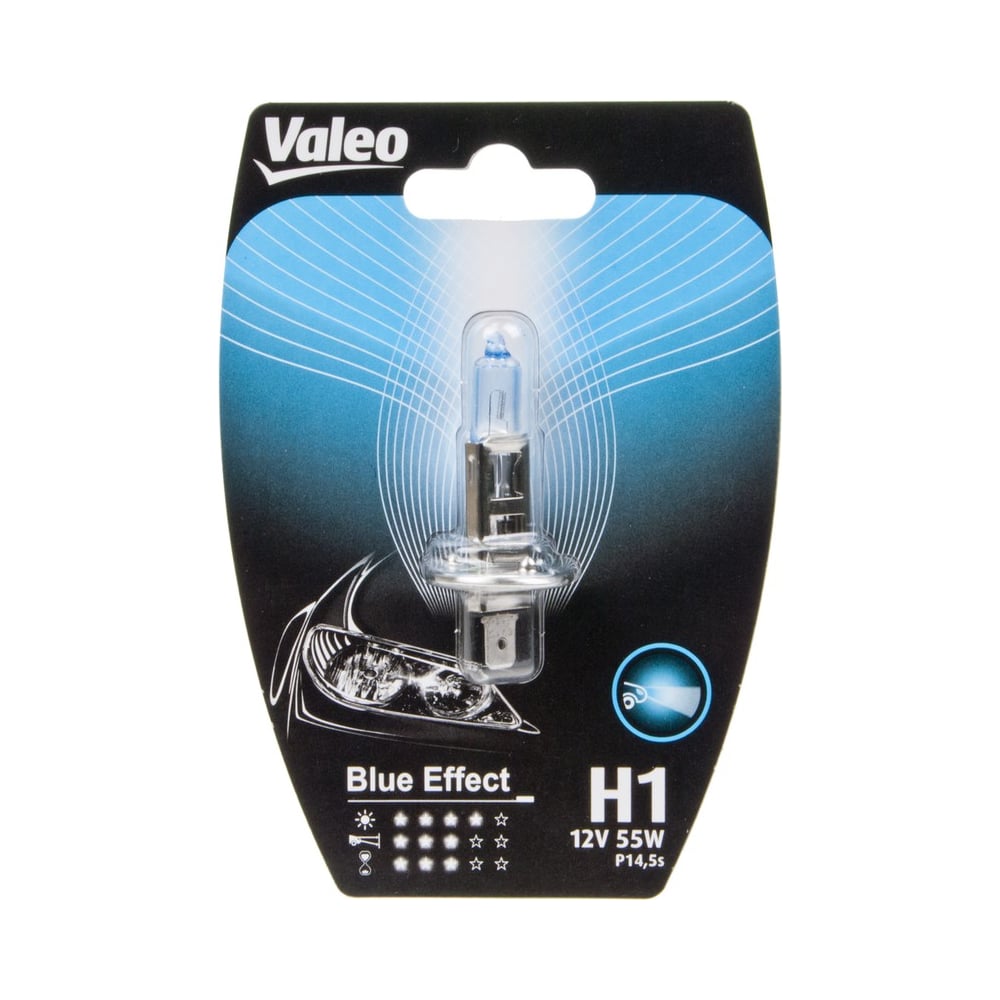 Лампа галоген H1 12V 55W P14,5s CRISTAL WHITE бел свет (EXCELITE)
