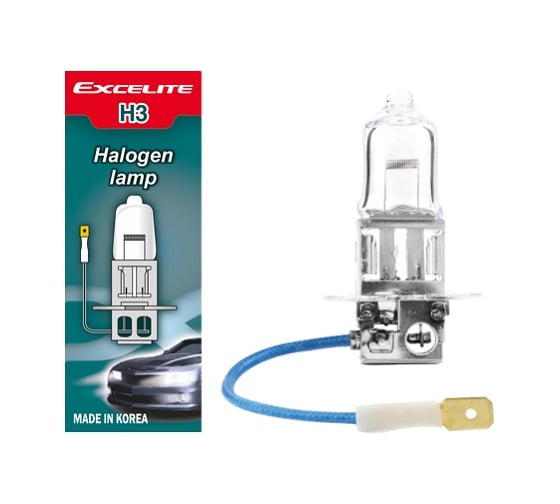 Лампа галогенная Excelite H3 ST 12V 55W PK22s (спайка 2 шт) 10300 1