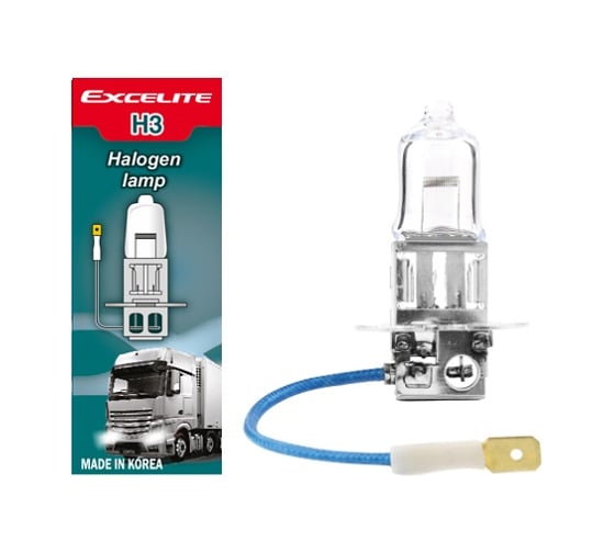 Лампа галогенная Excelite H3 ST 24V 70W PK22s (спайка 2 шт) 10400 1